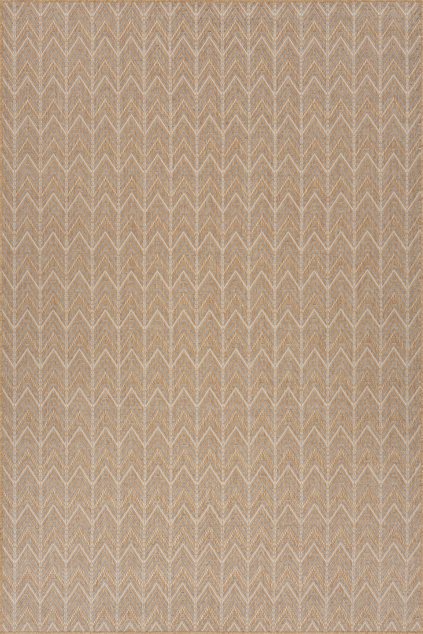 Cirella Modern Chevron Indoor/Outdoor Rug | Natural