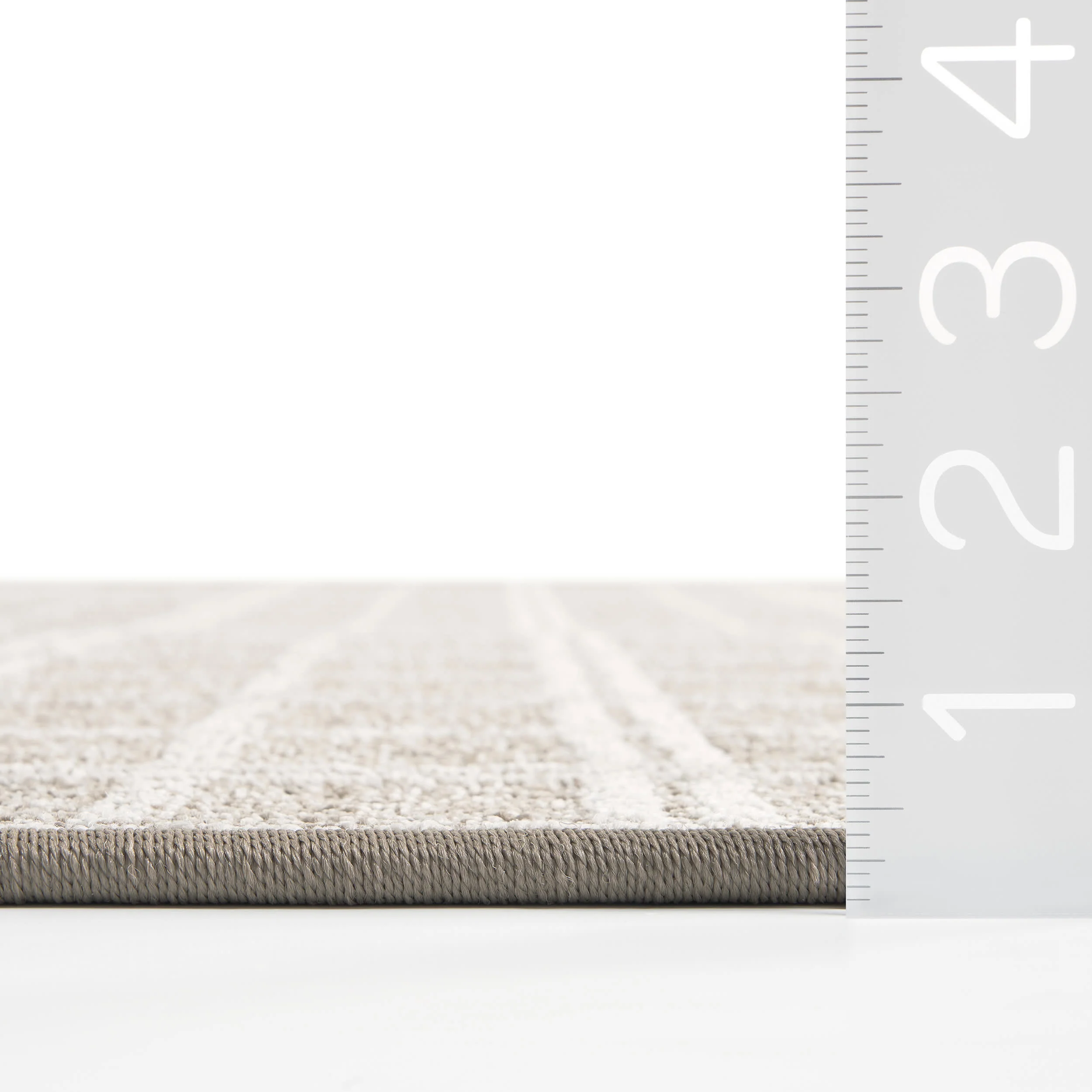 Mallard Plaid Ridged Custom Rug | Oatmeal - Image 3