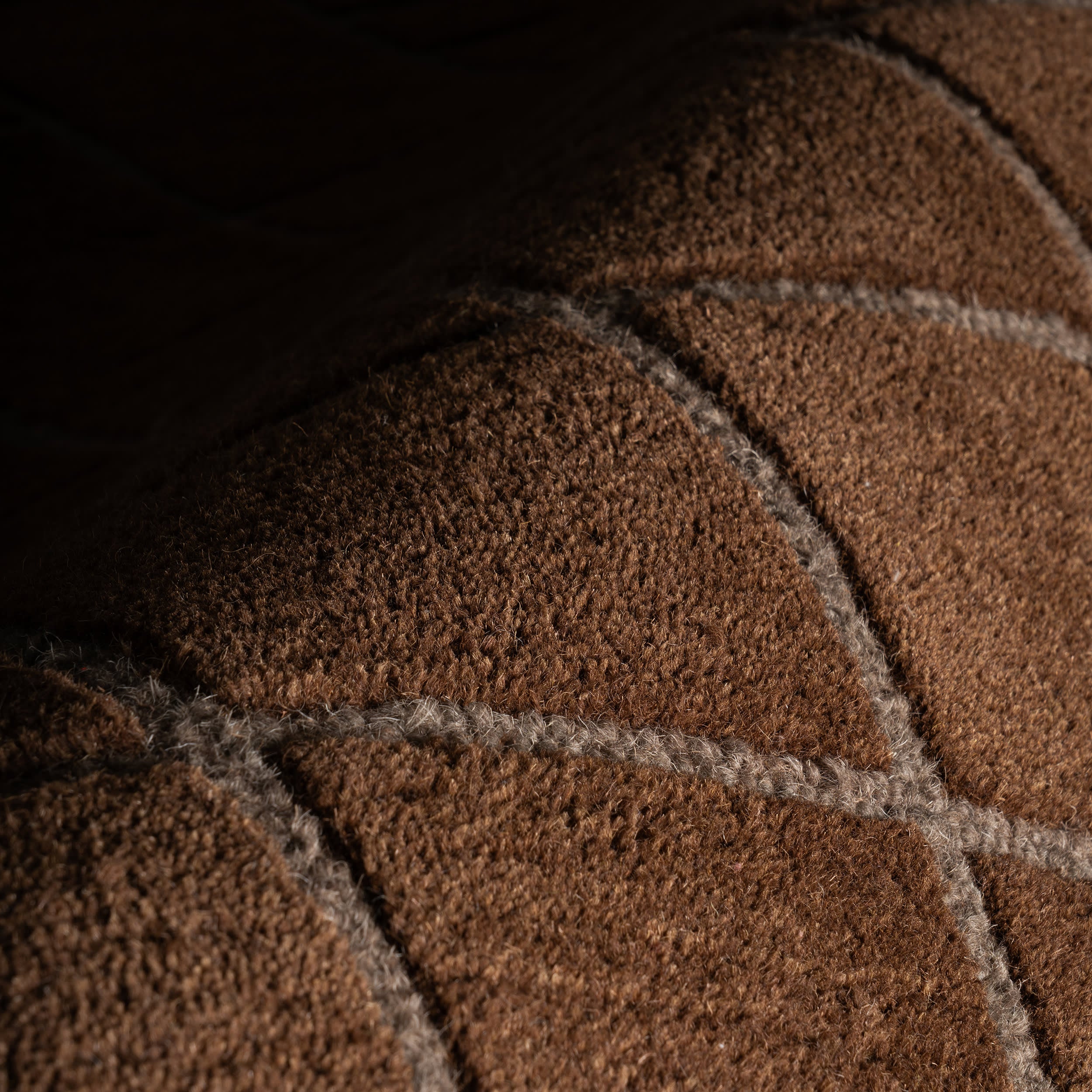 Miva Modern Geometric Rug | Brown - Image 3