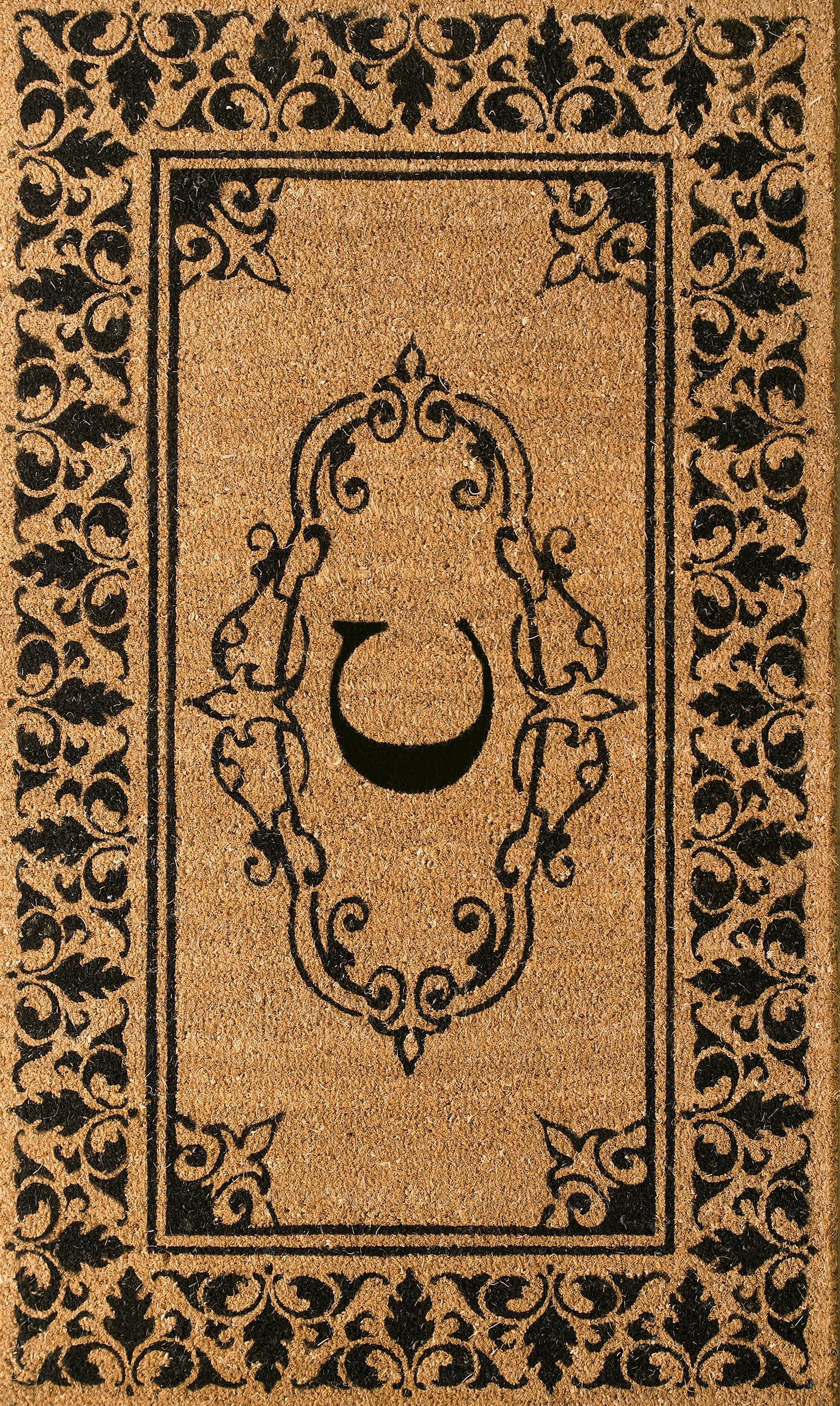 Monogrammed Outdoor Welcome Door Mat | Letter C