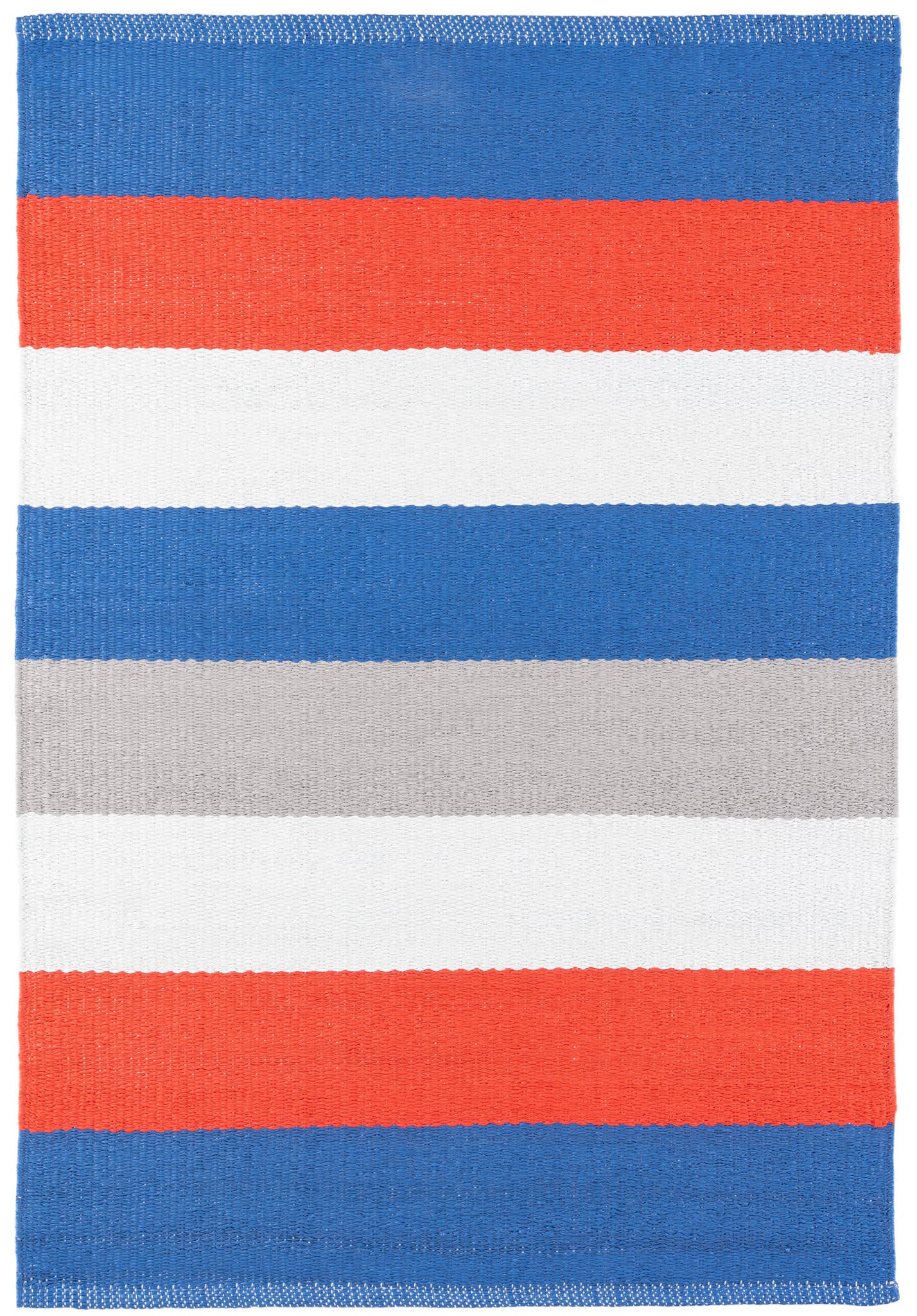Perry Stripe Handwoven Indoor/Outdoor Rug | Blue