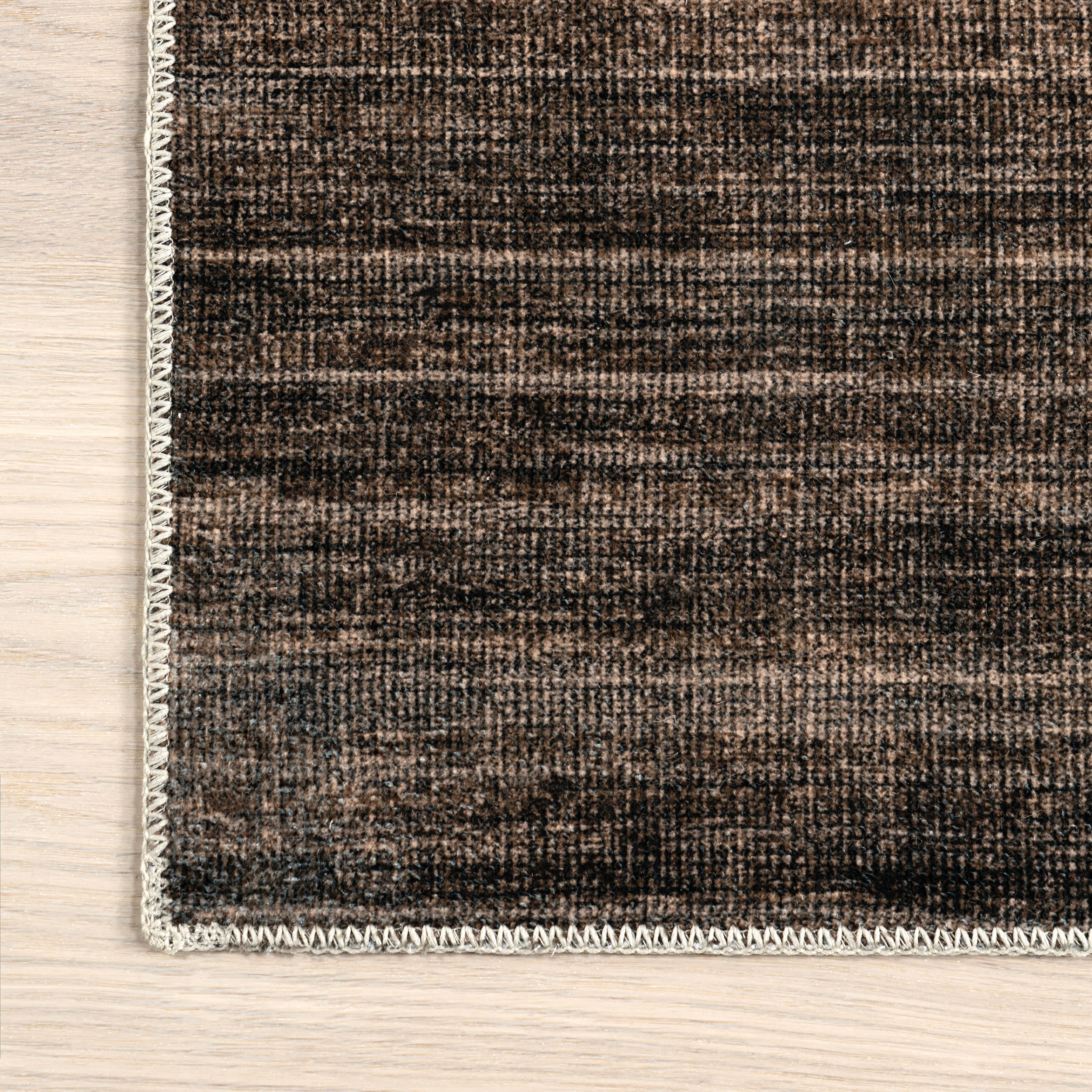 Sagebrush Geometric Washable Rug | Brown - Image 3