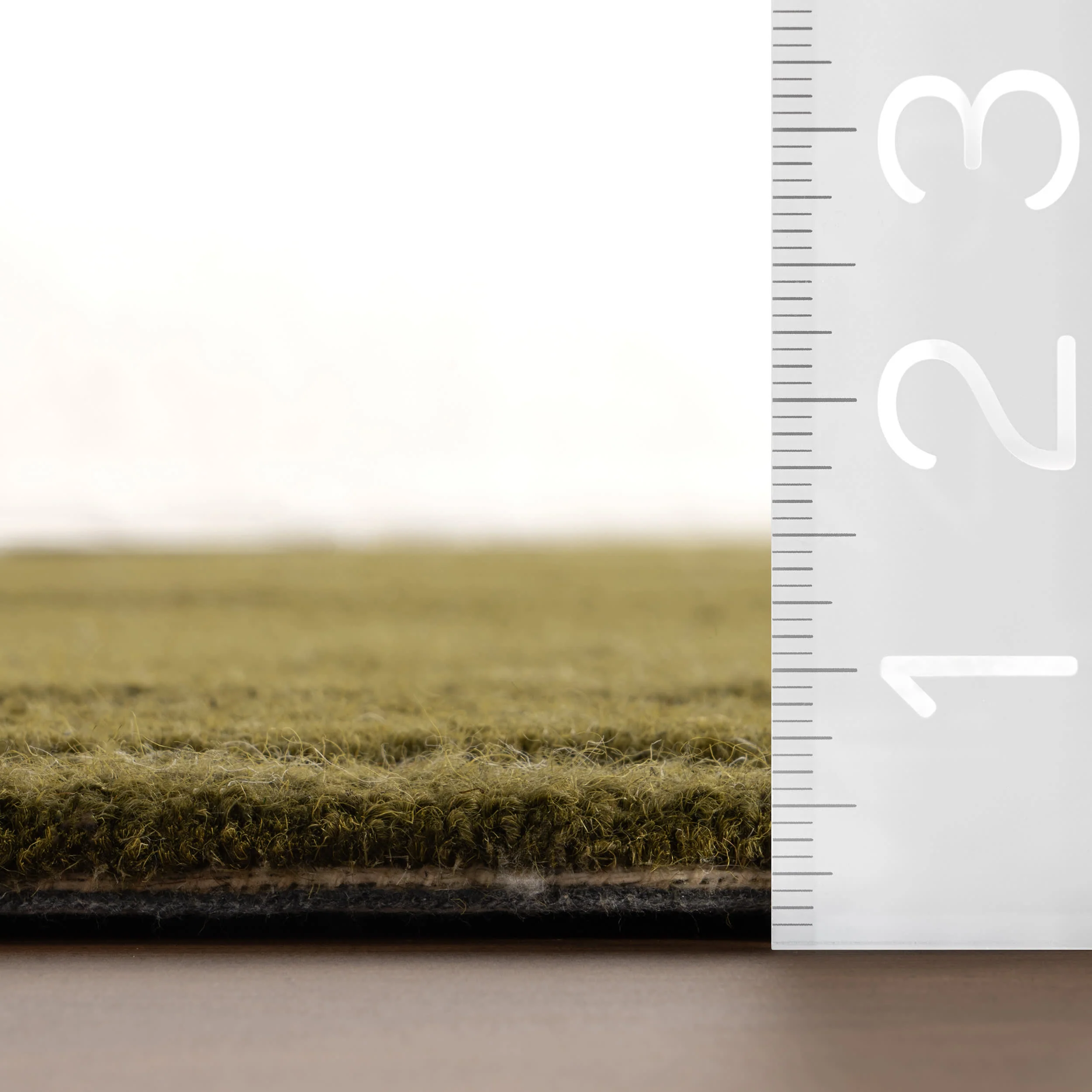 Sahar Solid Modern Wool Rug | Green - Image 5
