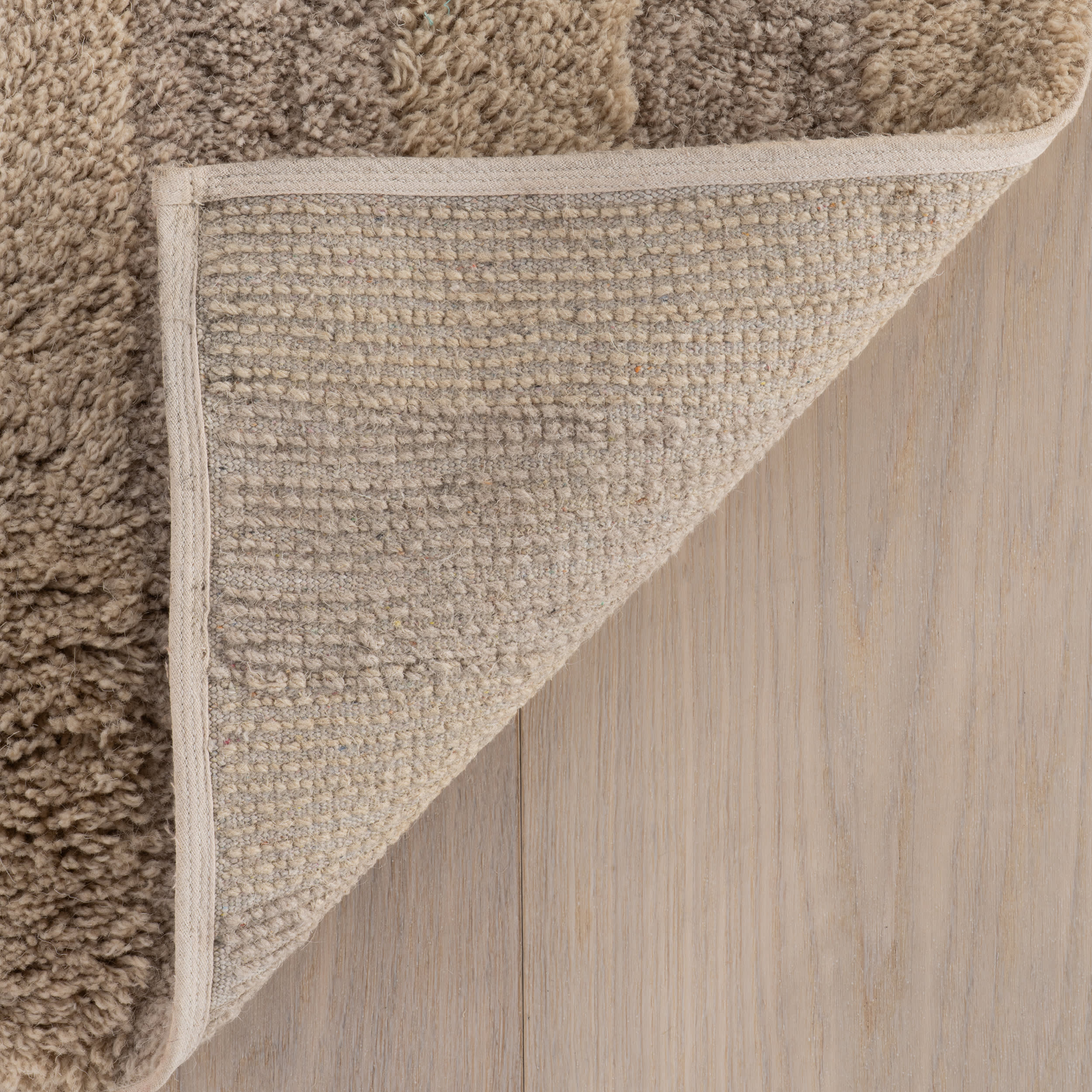 Shevina Handmade Washable Wool Rug | Greige - Image 8
