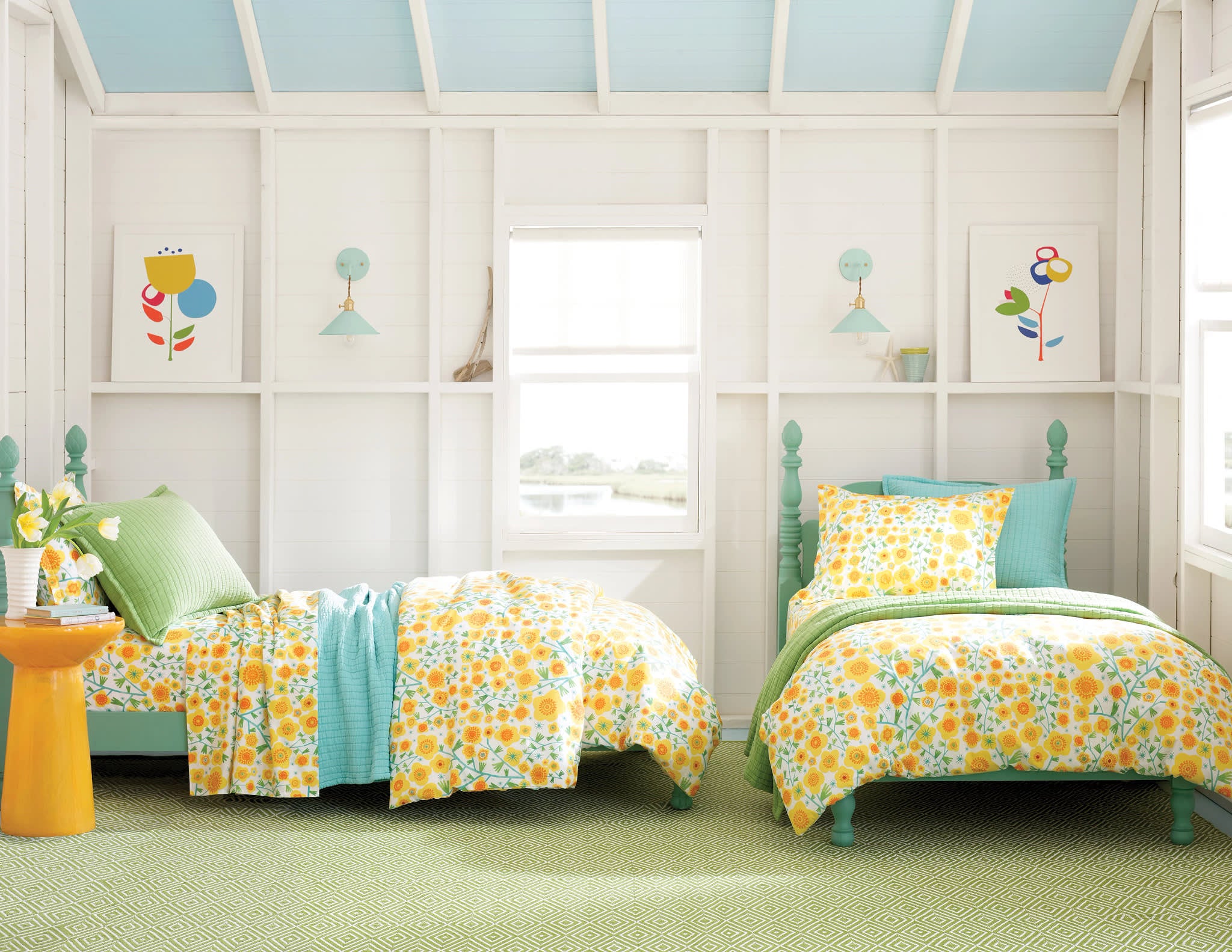 Silly Sunflowers Sheet Set | Yellow - Image 2