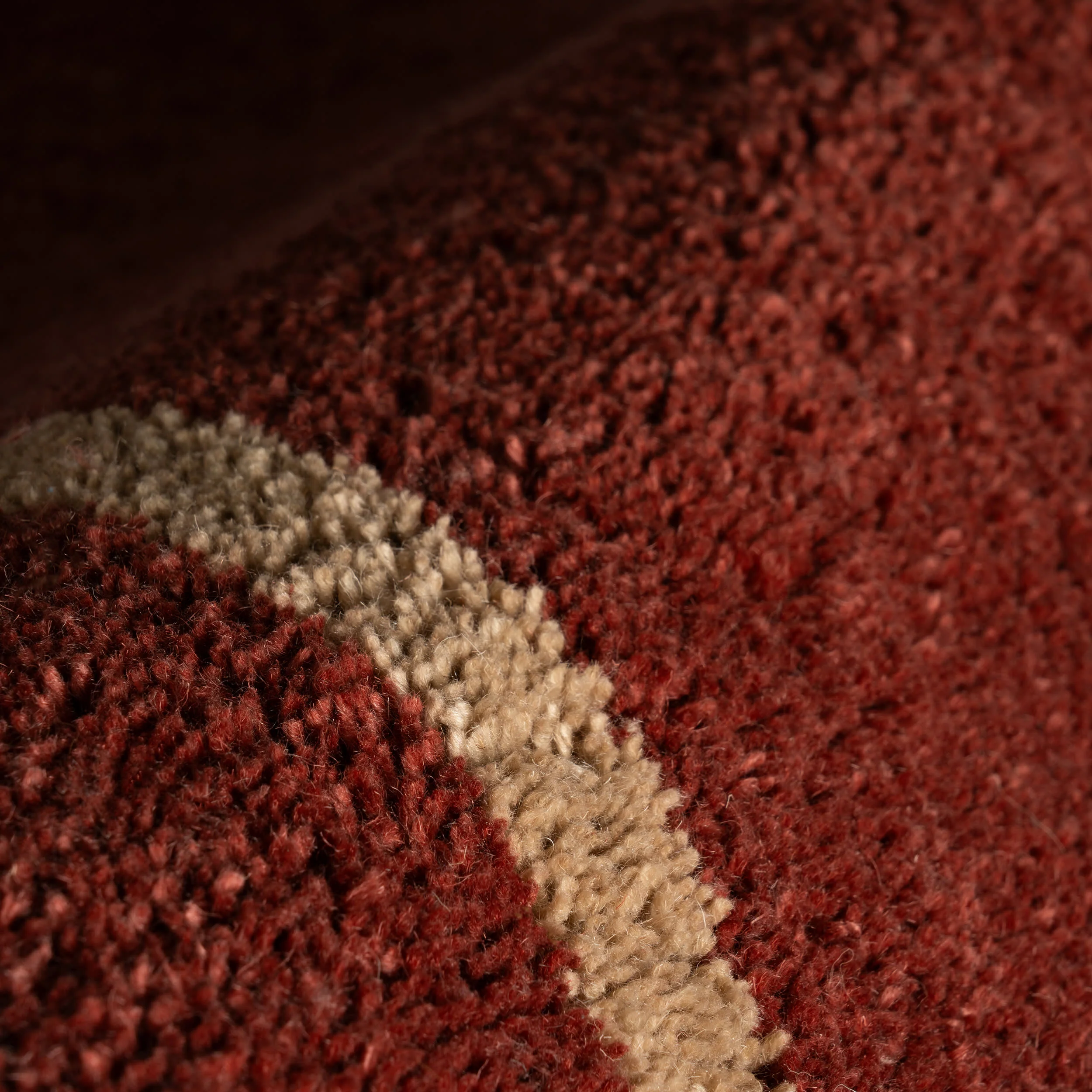 Sivra Bordered Rug | Maroon - Image 3