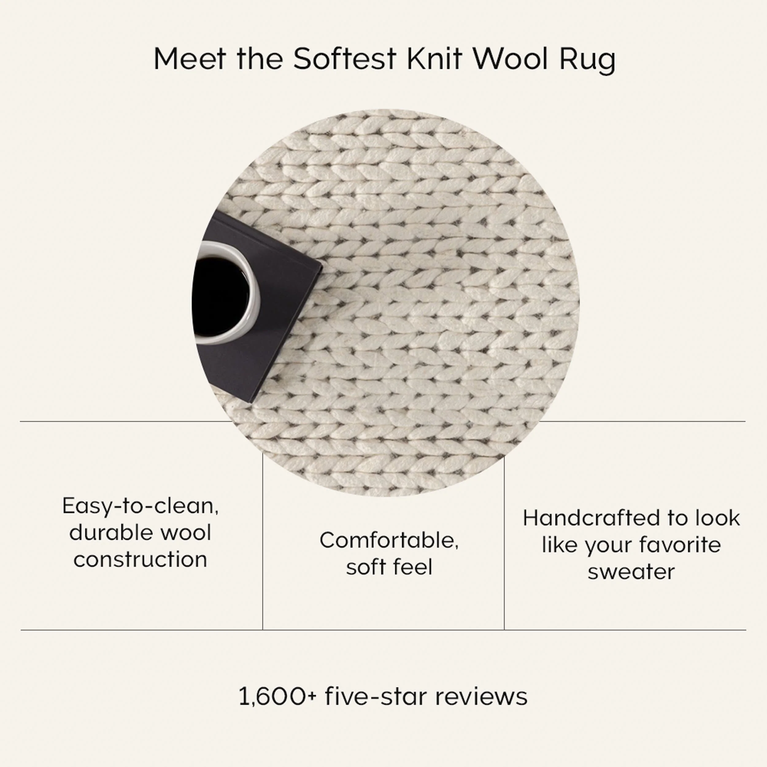 Softest Knit Wool Rug | Grey - Image 10