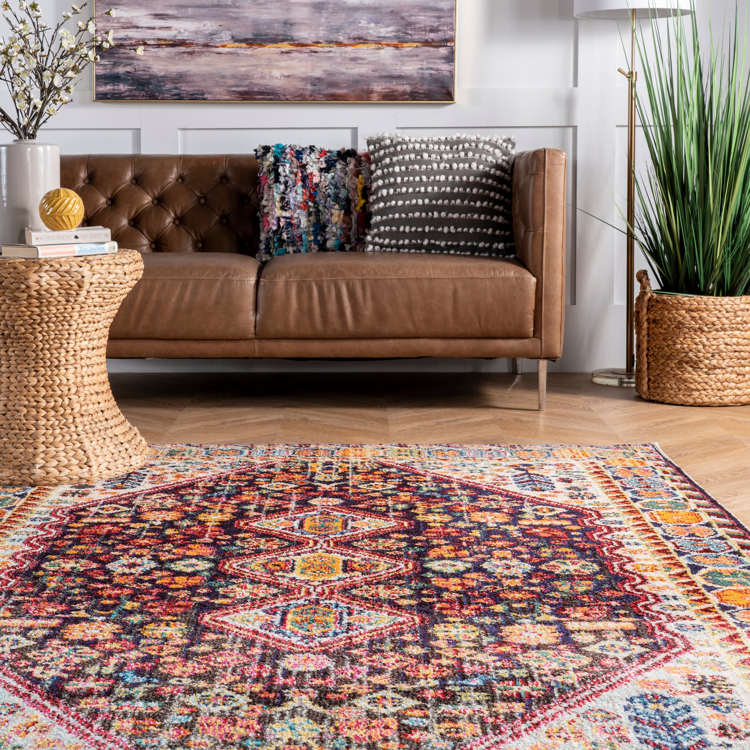 Vibrant Meadow Rug | Black - Image 3
